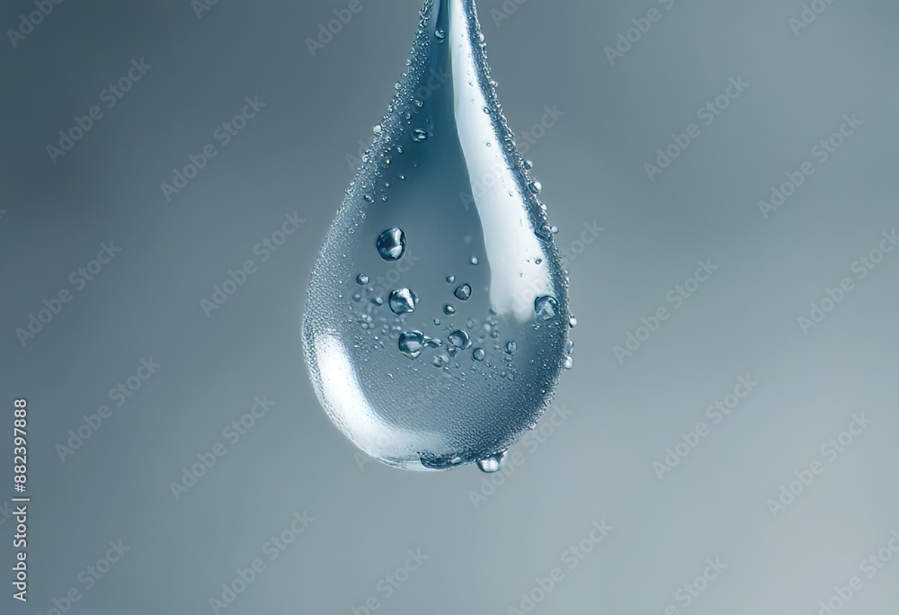 Aufkleber concept pure olated dew clear illustration design droplet drop water clean single dripped color tran