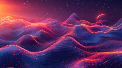 Fototapeta premium Chromatic Waveforms