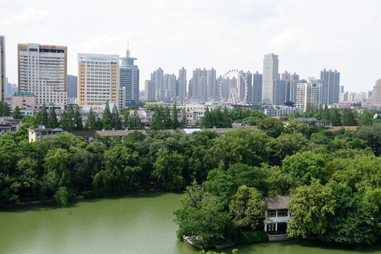 Blick auf Hefei, China
