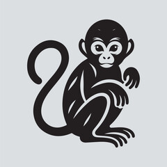 monkey silhouette vector