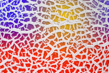 A blue, yellow, and red dissolving structure symbolizes sky, sun, and glowing earth, powerfully conveying the impermanence and transformation caused by climate change.