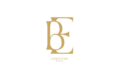 BE, EB, B, E, Abstract Letters Logo Monogram