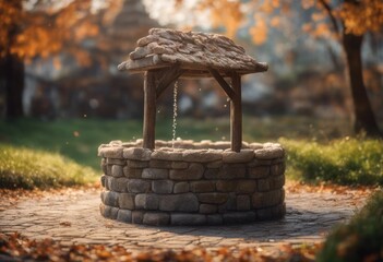 forest wishing fog wood background summer foggy ll water green mist