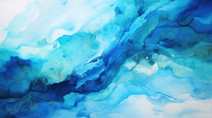 Abstract blue watercolor paint marble background , Ink colors are amazingly bright artwork watercolor 