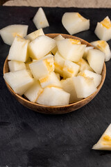 fresh melon cooked for nutrition