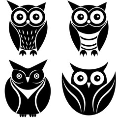 owl icon white background