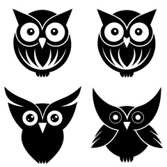 owl icon white background