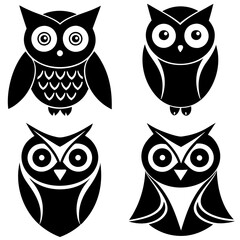 owl icon white background