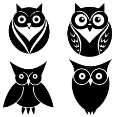 owl icon white background