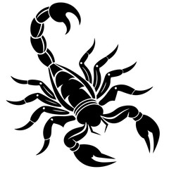 scorpion contour minimalism vector silhouette 
