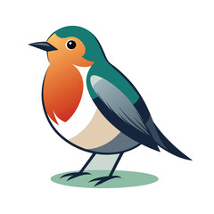 Rooster vector illustration on white background