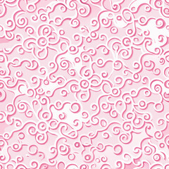 Ethnic style ornament seamless vector pattern, isolated white background 