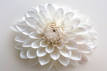dahlia flower on a white background.