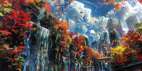 カラフルな水彩テクスチャ背景