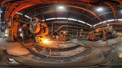 Obraz premium Industrial Metal Processing