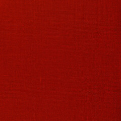 Natural Bright Carmine Red Fiber Linen Cloth Book Binding Texture Pattern, Large Detailed Horizontal Macro Closeup, Textured Vintage Fabric Burlap Canvas Background, Blank Empty Copy Space