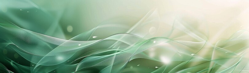 Fototapeta premium Close-Up View of Green Leaves With Sunlight Filtering Through