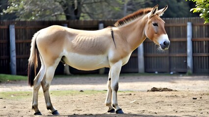 Turkmenian kulan (Equus hemionus kulan).