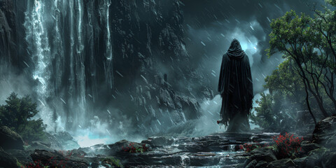 Obraz premium 新緑の葉をイメージした水彩イラスト