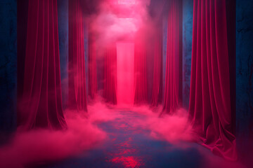 Dreamlike Corridor with Ethereal Lighting