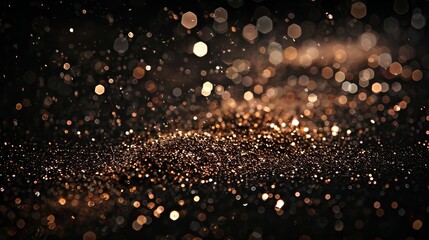 Naklejka premium Abstract grey and gold glitter background in high quality 3d, minimalist style flat lay