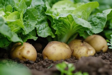 A supernatural scene enchanted the vegetable garden as the potato and lettuce leaves swayed to a melody only they could hear