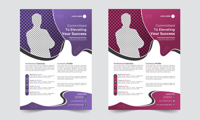 Business flayer form template. modern flayer template. professional flayer design.
