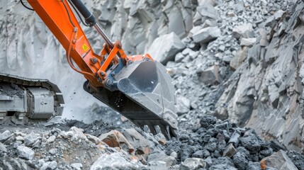 Quarrying involves extracting stone and aggregate materials for construction