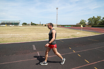 Fototapeta premium Slow And Peaceful Recovery Of A Runner 