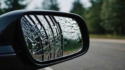 Broken Rear Mirror