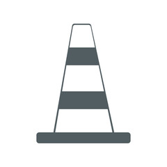 cone isolated on white icon