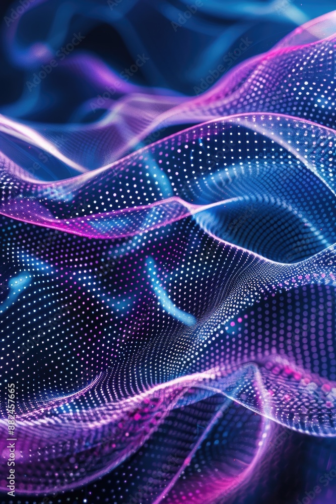 Poster a close-up image of a vibrant purple and blue background, ideal for use in designs where bold colors