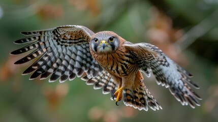 American Kestrel in Flight.