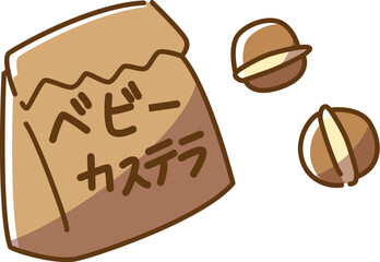 ベビーカステラ　手描き