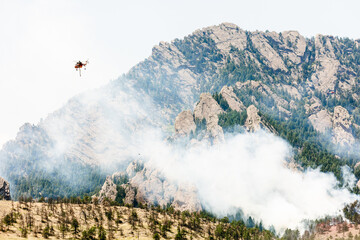Boulder Colorado Green Mountain Fire 2024, Flatirons Mountain Range Wildfire