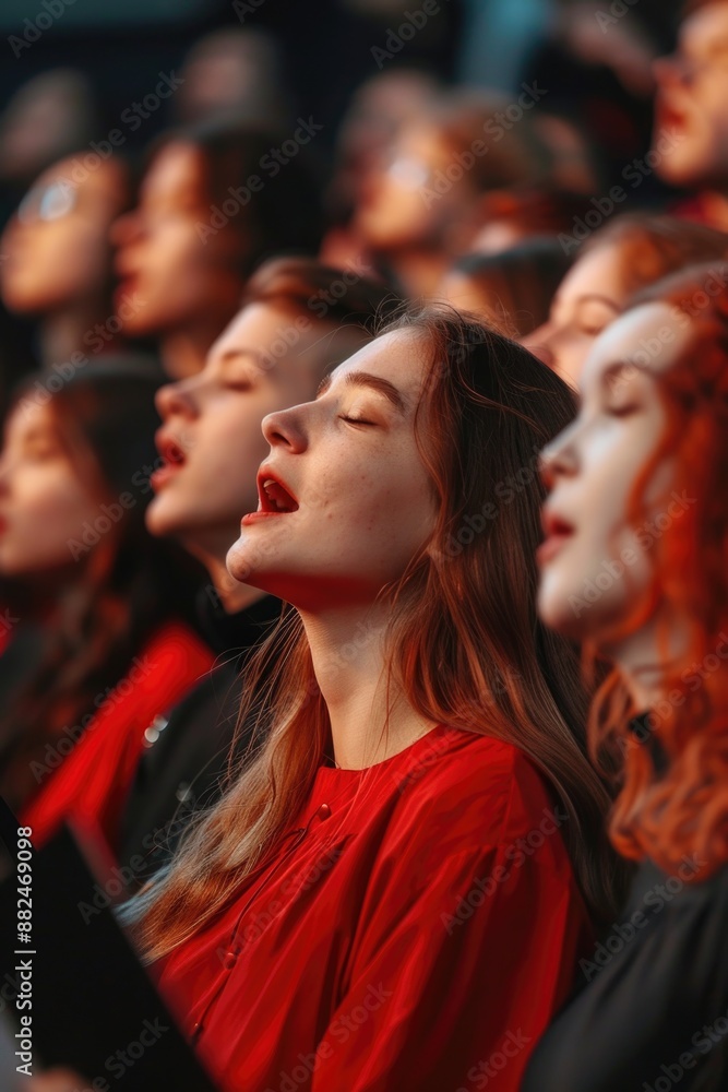 Poster group of people sitting and waiting in a theater, perfect for use in event or performance photograph