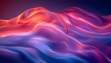 Obraz premium Abstract Background with Blue and Purple Gradient: Curved Lines and Blurred Effect