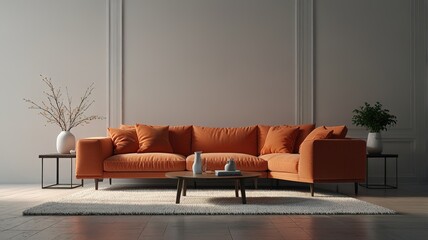 An example of a contemporary living room design
