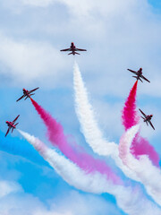 Red Arrows, Royal Air Force Aerobatic Team, Airshow 2024, Teignmouth, Devon, England