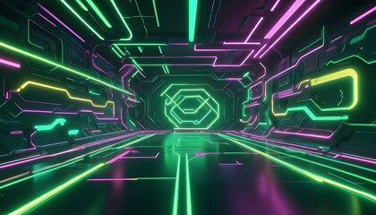 Clear Plain Shiny Warm Soft Vintage Bokeh Cloudy Wave Like Geometric Green Background or Texture