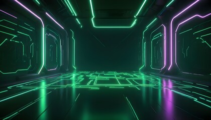 Clear Plain Shiny Warm Soft Vintage Bokeh Cloudy Wave Like Geometric Green Background or Texture