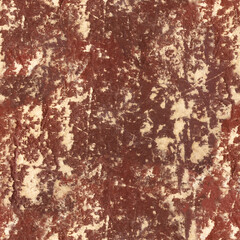 Seamless 4k photo texture photo of red colored worn and scratched leather material surface.