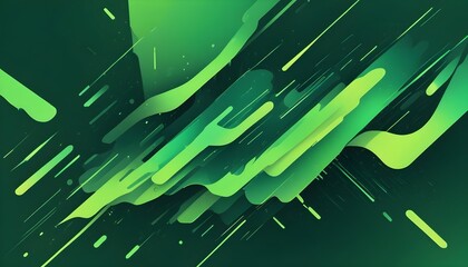 Clear Plain Shiny Warm Soft Vintage Bokeh Cloudy Wave Like Geometric Green Background or Texture