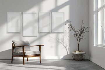 Personalize your space with a white frame display, adding character and charm to your walls