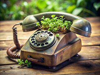 old phone, old, vintage, communication, dial, antique, call, black, rotary, business, classic, technology