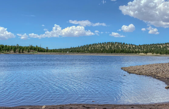 Lake in Greer Arizona on clear day