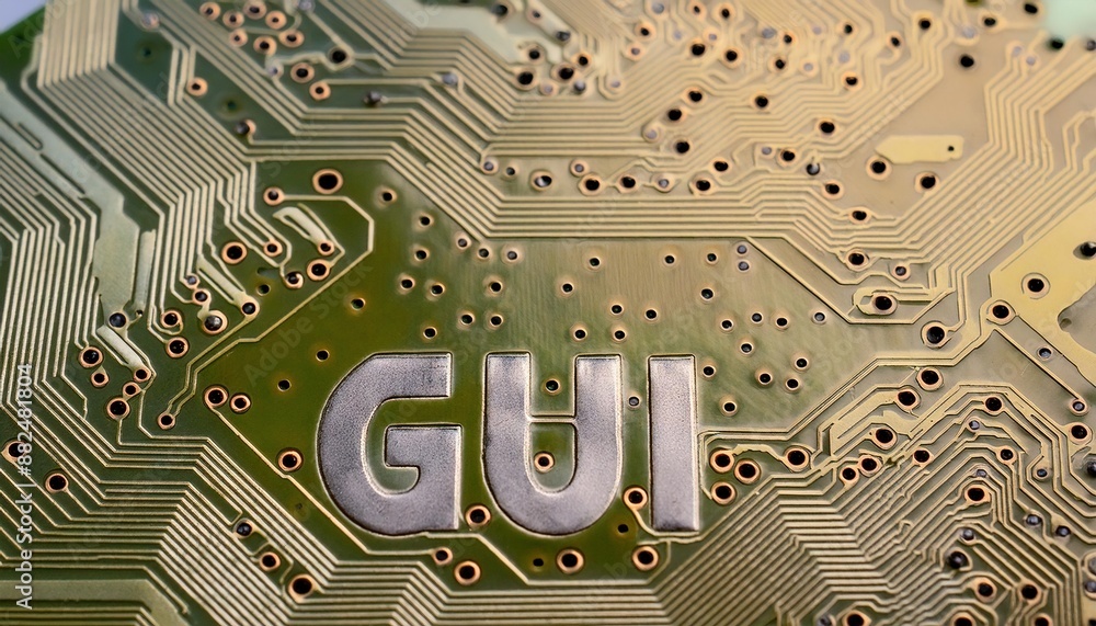 Poster circuit board technology with gui integration