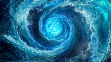 sea vortex background circular spin video animation background Seamless looping time-lapse 4k quality - Powered by Adobe