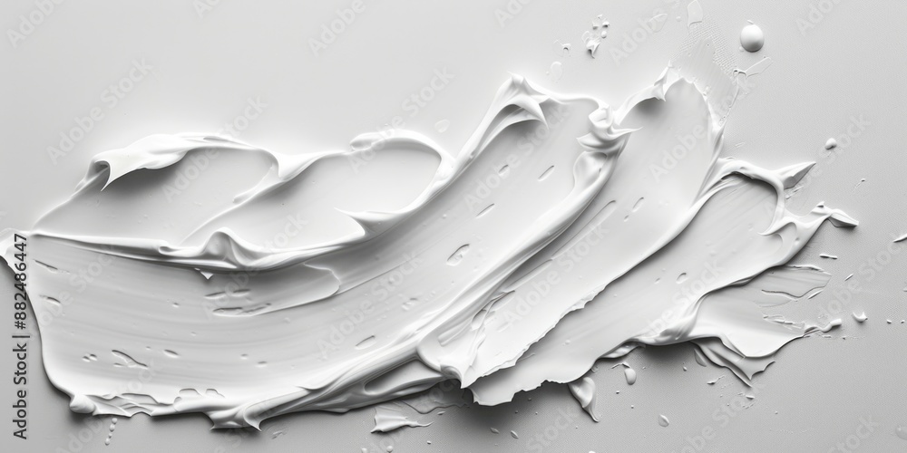 Aufkleber a close-up of white paint on a surface, ideal for use in interior design or diy projects