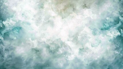 Abstract Watercolor Background with Aqua and White Hues